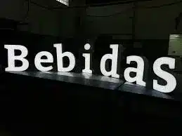 letreiro de led