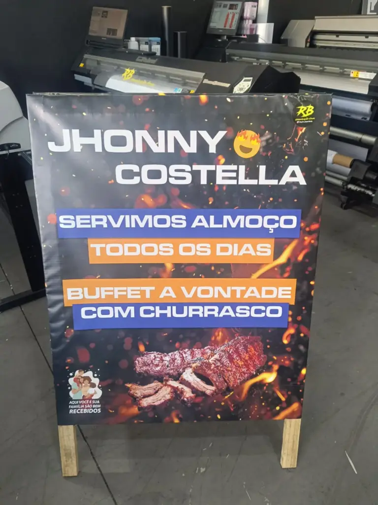 placa cavalete