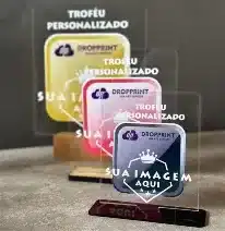 premiação personalizada em acrílico