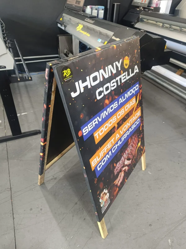 placa cavalete